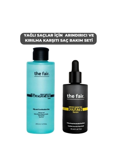 The Fair Yağlı Saçlar İçin Arındırıcı Ve Kırılma Karşıtı Saç Bakm Seti