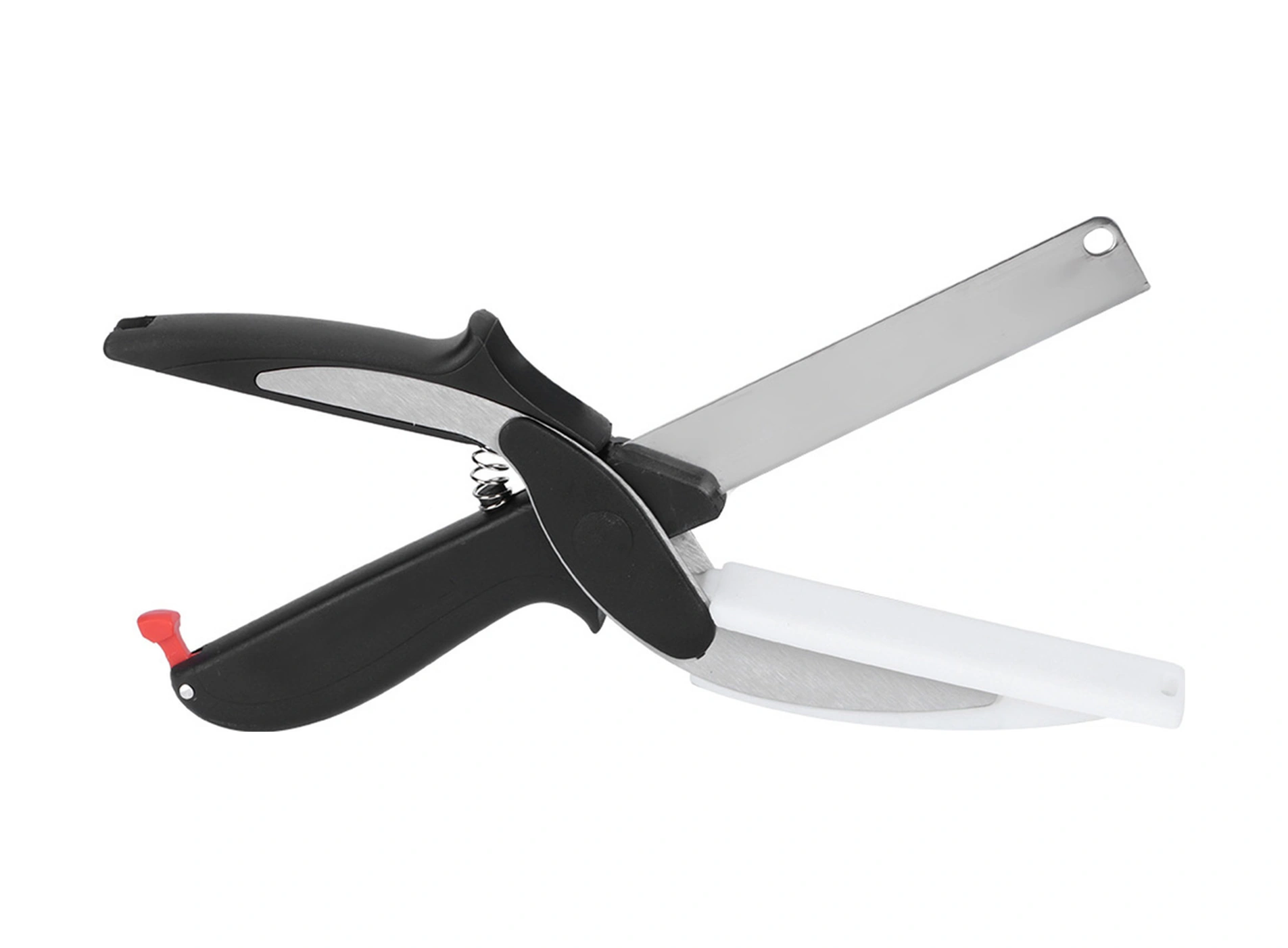 Geeroyoo 2-1 Multifunctional Mutfak Bıçağı Ve Makas - Ergonomik Abs Saplı, Inox Bıçaklı, Taşınabilir Piknik Ve Ev Kullanıma Uygun Diğer