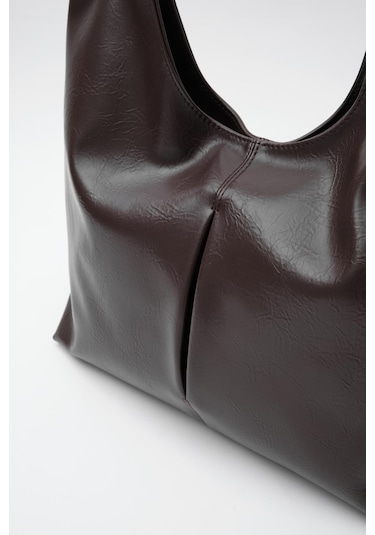 Zaura Salaş Omuz Çantası Acı Kahve Haki - Kahverengi