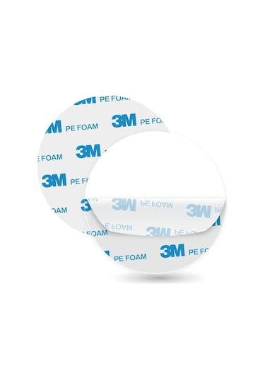50 Adet 3m Yuvarlak Kesimli Çok Güçlü Çift Taraflı Köpük Bant 30mm Çap