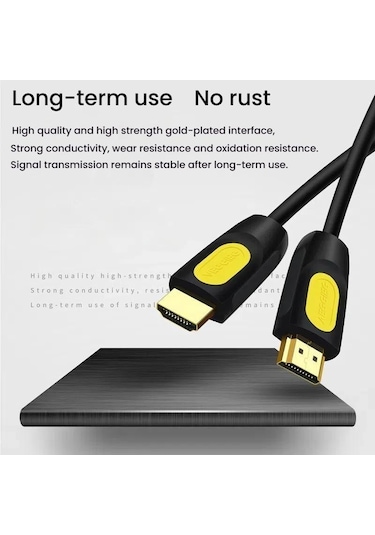 Sones Veggieg Hhı Hdmı 2.0 Hd Kablo 4k 60hz Televizyon Bilgisayar Monitörü Projektör Video Bağlantı Kablosu, Uzunluk: 3m