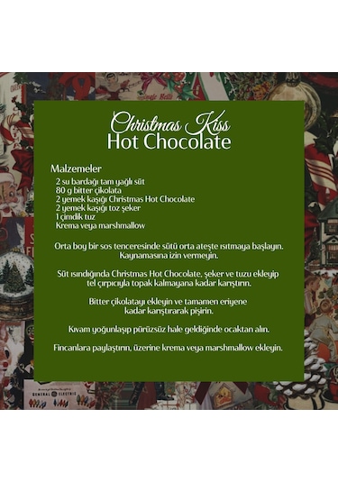 Christmas Kiss 2025 Hot Chocolate Macadamia Aromalı Sıcak Çikol