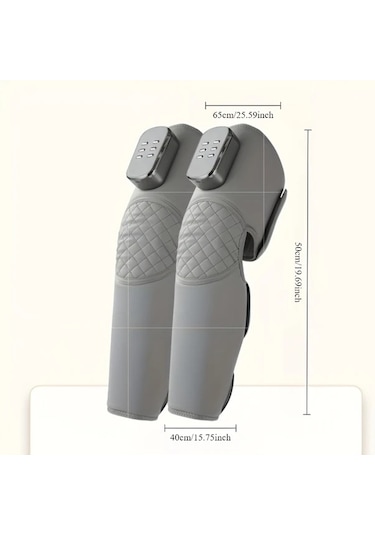 Fochsia Gray Kablosuz Usb Şarjlı Bacak Masaj Aleti 3 Isıtma Modlu Hava Basınçlı Kneading Büyük Küçük Bacaklar İçin Altın