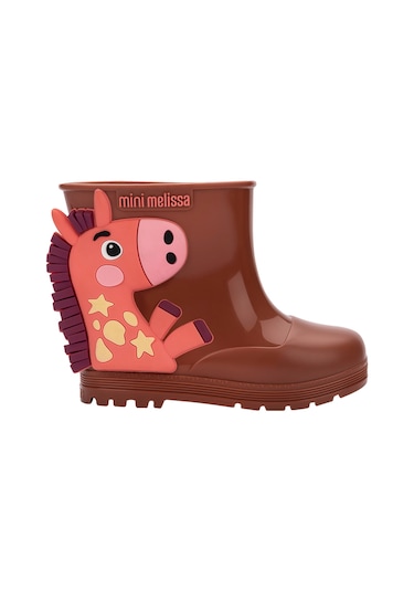 Mini Melissa Welly Wonderland Kız Çocuk Yağmur Çizmesi Brown