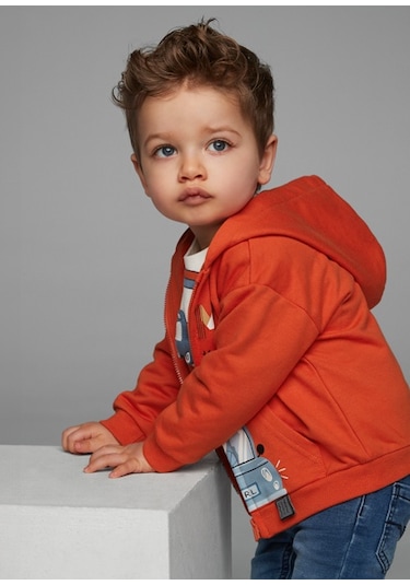 Mayoral Erkek Bebek Kapşonlu Hırka 02475 Turuncu