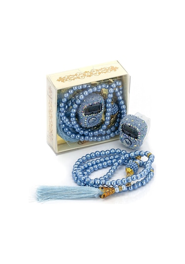 Taşlı Zikirmatik - İnci Tesbihli Set 10 Adet