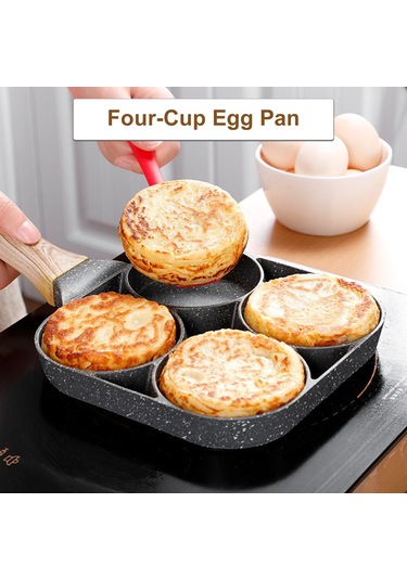 Dört Bölmeli Yumurta Kızartma Tavası Koyu Gri Diğer