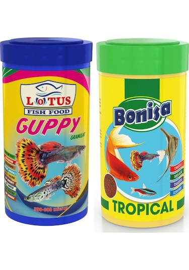 Guppy Granulat 2x250ml Tropial  Balık Yemi