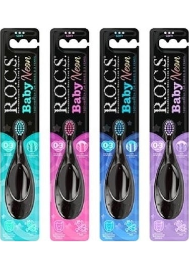 R.o.c.s. Rocs Neon 0-3 Yaş Bebek Diş Fırçası Yumuşak