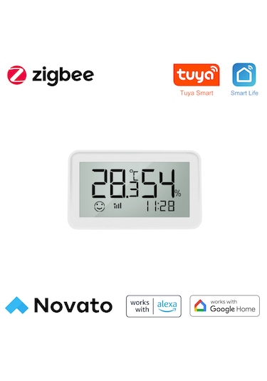 Tuya Zigbee Lcd Ekranlı Sıcaklık Ve Nem Sensörü