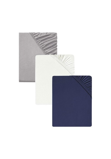 3lü Pamuklu Ve Lastikli 60x120 Cm Penye Bebek Çarşafı