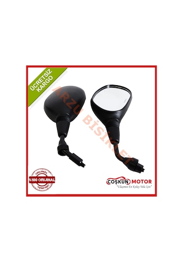 Motosiklet Ayna 10Mm Sağ Taraf Ters Ybr - Tvs - Honda V.B.