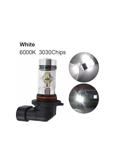 Maiyame 10 Adet H8/h9/h11/h16 Cob Led Ampul 100w 6000k 1100lm 12-24v 360 Aydınlatma Günlük Sürücü Işığı Bulb Plug & Play 50000 Saat Ömür