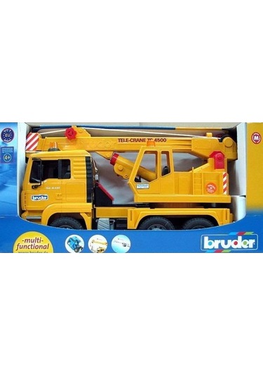 Bruder Man Vinçli Kamyon Sarı 02754