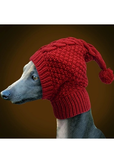 Elmpaly Kırmızı S Sevimli Evcil Hayvan Şapkası, Gri Weimaraner Ve Italian Greyhound İçin