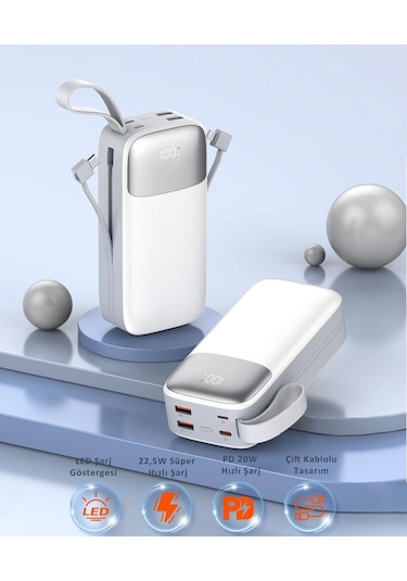 Sword SW-30PO3 30000 mAh 22.5W Powerbank Beyaz