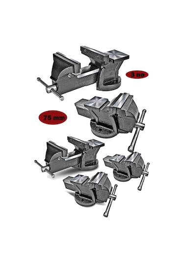 Moonshop Pro 75 Mm Özel Alışımlı Paslanmaz Dövme Çelik Sabit Tezg