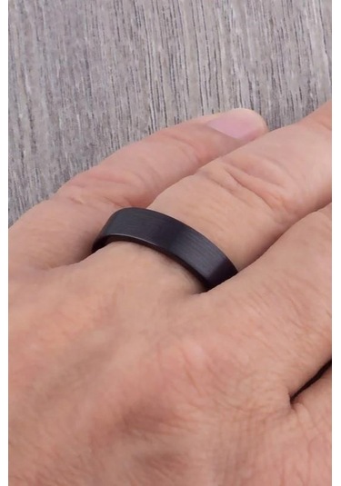 6Mm Düz Model Mat Çelik Alyans Yüzük Cl29 553618656