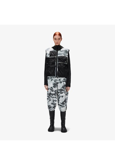 Rains Dili Mesh Vest Unisex Gri Yelek Düz 18150 Gri