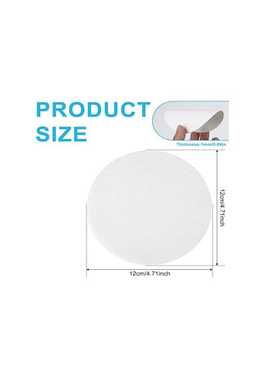 Kendin Yap Cam Füzyon El Sanatları İçin 100 Adet Mikrodalgaya Uygun Yuvarlak Kağıt