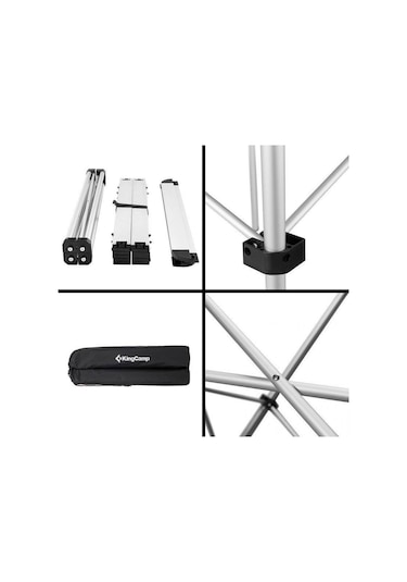 King Camp Alüminyum Katlanabilir Masa Gri