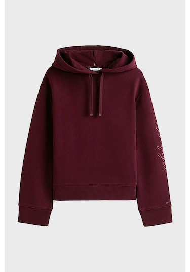 Tommy Hilfiger Bayan Sweat Ww0ww46127 Xıh Bordo Bordo