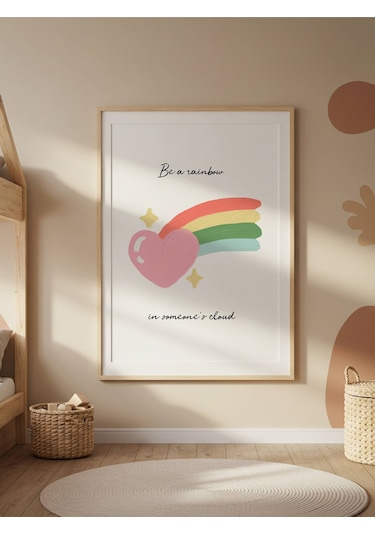 Be A Rainbow Dijital Baskı Poster V2 Çerçevesiz