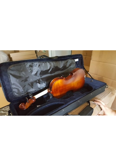 Paganini Mv100 Mat Antik Profesyonel Kare Kutulu Keman Seti