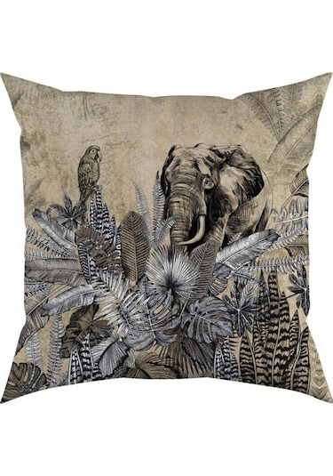 Fil Tasarımlı Yastık/kırlent Dolgu Boncuk Elyaf, Ulusl. Yıkama Ve Solmama Sertifikası Çok Renkli