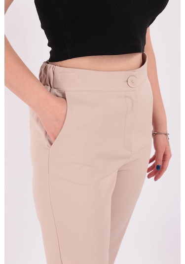 Puane 18118-fw Kadın Pantolon 18118-66-R0152 Bej Puane 18118-fw Kadın Pantolon 18118-66-R0152 Bej