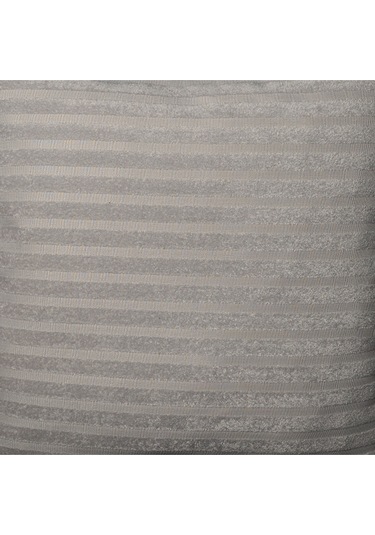 Sezyon Elya Çizgi Desenli 50 50 Gri Kırlent Kılıfı Gri