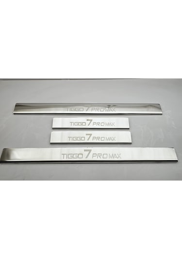 Chery Tiggo 7 Promax Krom Lazer Kapı Eşiği Paslanmaz Çelik
