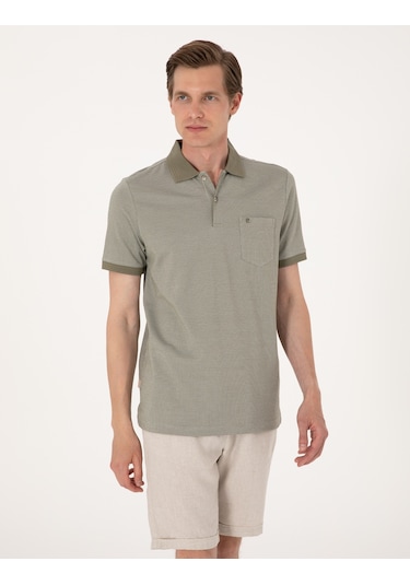 Pierre Cardin Erkek Haki Tişört 50306862-vr027