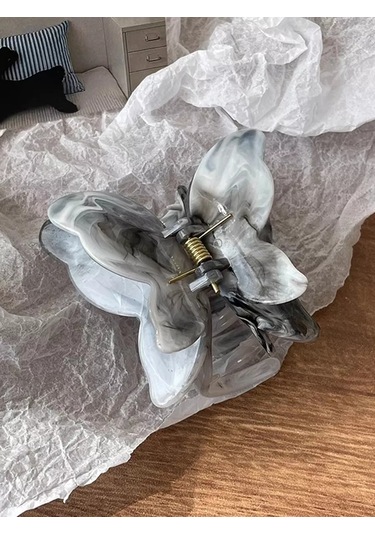 Symbol Yumuşak Kelebek Saç Tokası 230890016 Gri