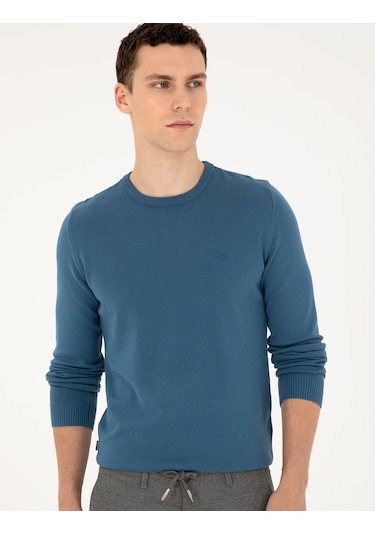 Pierre Cardin Erkek Kobalt Kazak /triko 50296575-vr077 Kobalt