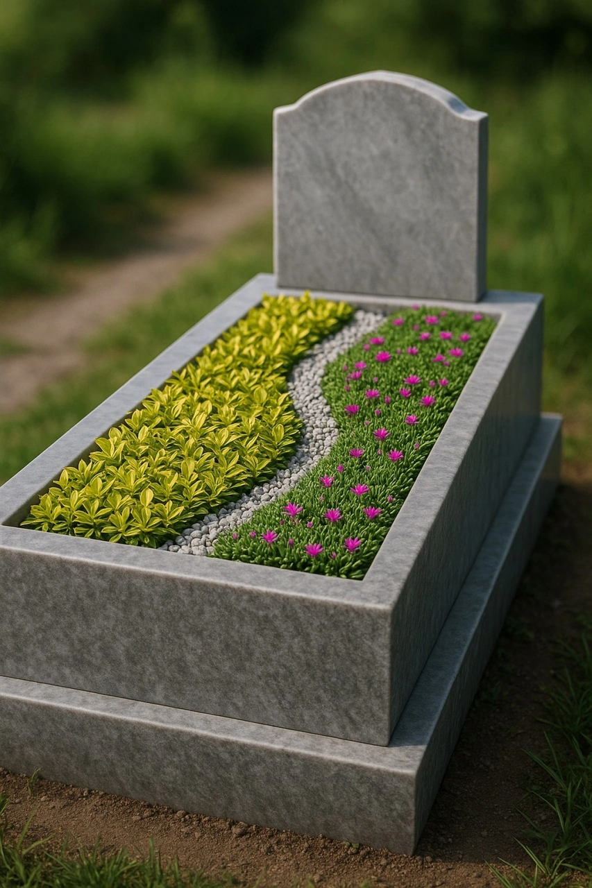 Mezar - Kabir Bitki Seti - 60 Adet 2 Çeşit Kalıcı Bitki Acem Hal