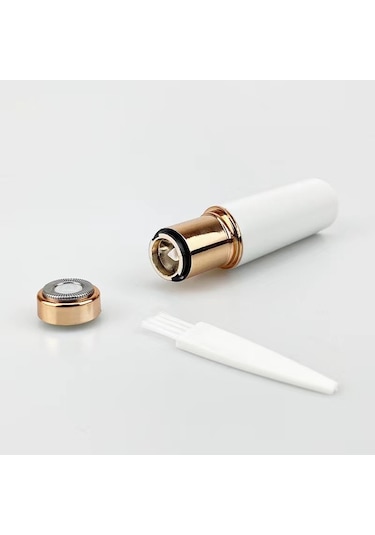 Moveevo Kadınlar İçin Şarj Edilebilir Tıraş Makinesi, Elektrikli Tıraş Makinesi, Beyaz Şarj Edilebilir + Bir Tıraş Başlığı