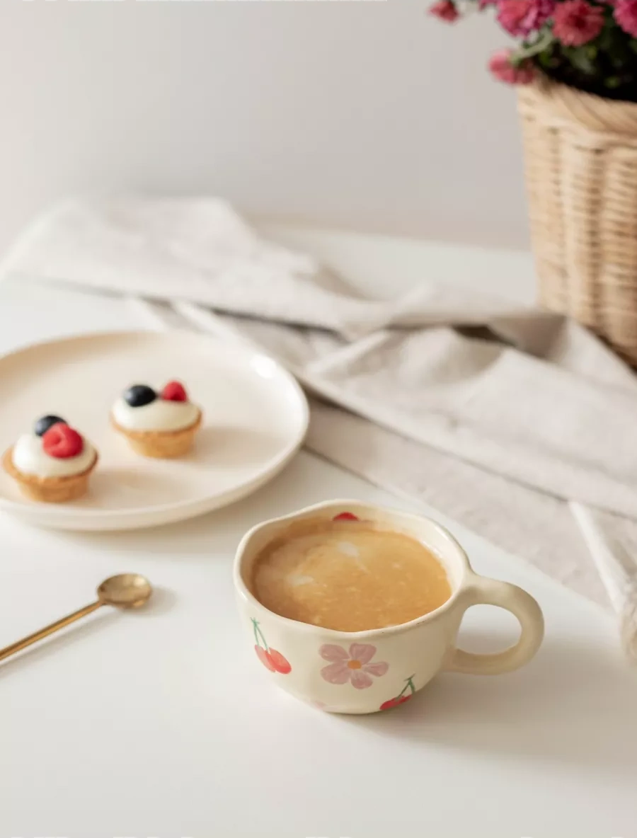 Perex Çay Kahve İçin Seramik Kâğı Çay Kahve İçin Seramik Kupa. 170048489 Bej