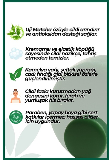 Cosmetex Roland Cha No Sui Matcha Yüz Temizleme Sabunu 100 G