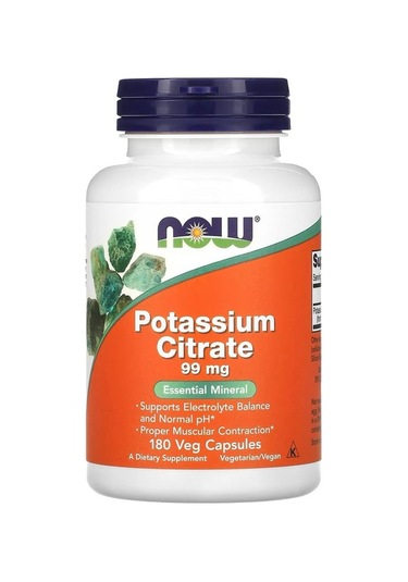 Now Potasyum Sitrate 99mg 180 Veg Kapsül