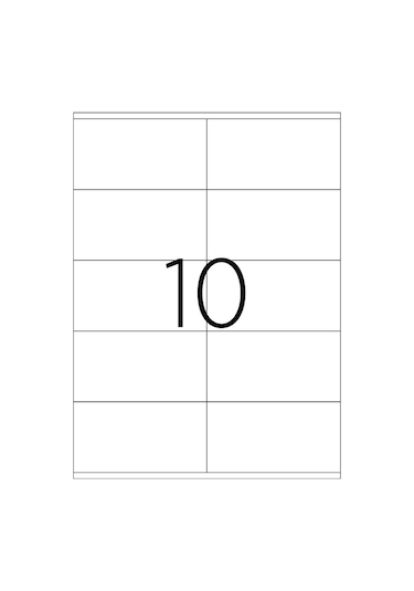 Taneks 105X57Mm Lazer Etiket Tw-2610