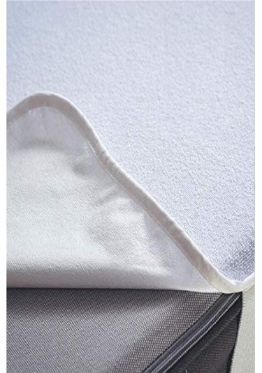 Evony Tek Kişilik Sıvı Geçirmez Alez 90x200 Cm Pamuklu Yatak Koruyucu Alez Beyaz