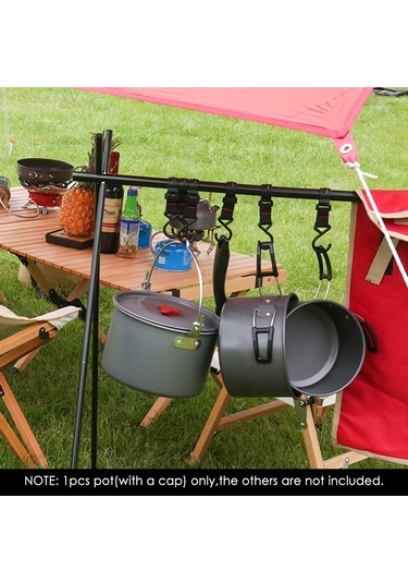 4.2L Alümina Oksit Pot Asılı Pot Kamp Sırt Çantasıyla Yürüyüş Piknik Için Kapaklı Fda Sertifikası Yok