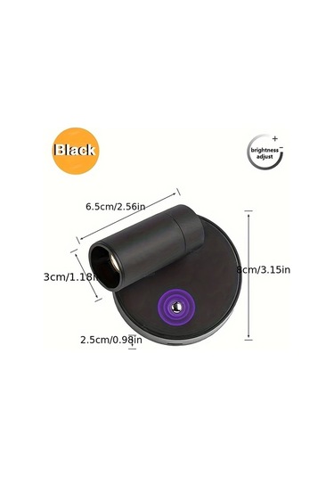 Willowhaven White 2pcs Rgb 7 Renkli Manyetik Duş Lamba Usb Şarjlı 360 Döner Kablosuz Gece Işığı Ahşap