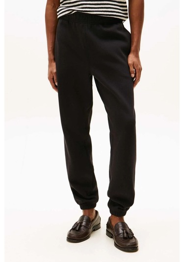 Erkek Monogram İşlemeli Eşofman Altı - Siyah Triple Black