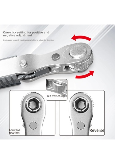 Aubyhe Toptan Çift Yönlü Ratchet Tornavida Seti, Çok Fonksiyonlu, Eşik Tipi, Ev Kullanıma Uygun, Kaymazsız Kolu, Mini Uçlar Sarı