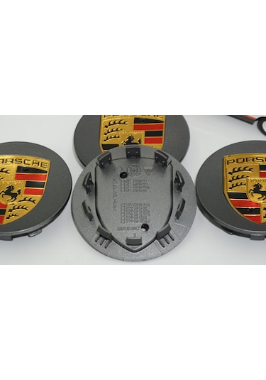 Dk Tuning Porsche Koyu Gri Antresit Jant Göbeği Kapak Seti 76mm