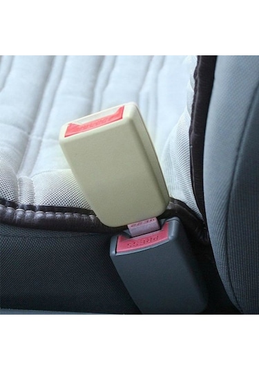 Sones 2 Adet Rs-01 Universal Araç Emniyet Kemeri Uzatma Tokası Haki