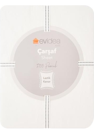 Evidea Soft Tek Kişilik Lastikli Çarşaf - Beyaz - 100x200 Cm Beyaz