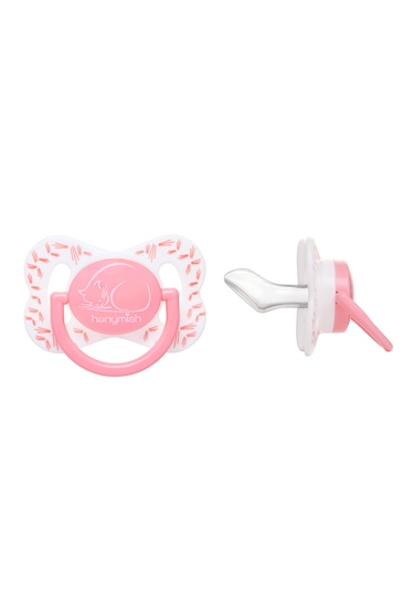 Hanymish Pembe Cute Damaklı Emzik 0-6 Ay Pembe